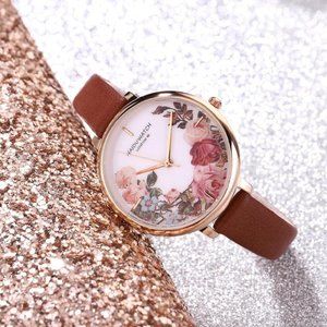 Honorable Luxury Brand Watches Rose Printed Watch